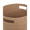 Conjunto De 2 Cestas De Algodón Beige Natural 20 Cm Trenzado Accesorio Chiniot - Beige