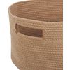 Conjunto De 2 Cestas De Algodón Beige Natural 20 Cm Trenzado Accesorio Chiniot - Beige