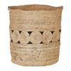 Conjunto De 2 Cestas De Yute Natural Almacenaje Accesorio Decorativo Boho Alang - Natural