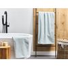 Conjunto De 2 Toallas De Algodón Verde Menta Chevron Textura Suave Baño Mitiaro - Verde