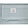 Conjunto De 9 Toallas De Algodón Verde Menta Chevron Textura Suave Baño Mitiaro - Verde