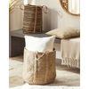 Cesta De Yute Natural Beige 41 Cm Trenzado Almacenaje Accesorio Patiala - Beige