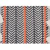 Cojín De Algodón Gris Negro Blanco Naranja 45 X 45 Cm Borlas Bouvardia - Gris