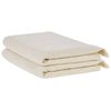 Conjunto De 2 Toallas De Algodón Beige Rizo Textura Borlas Decorativas Baño Atiu - Beige