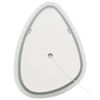 Espejo De Pared Led De Vidrio Plateado 58 X 78 Cm Maquillaje Tocador Baño Bethune - Plateado