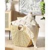 Cesta De Jacinto De Agua Natural Beige 51 Cm Hecho A Mano Accesorio Asas Washuk - Natural