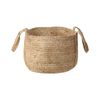 Conjunto De 2 Cestas De Yute Natural 25 Cm Almacenaje Ropa Boho Kornak - Natural