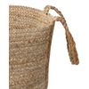 Conjunto De 2 Cestas De Yute Natural 25 Cm Almacenaje Ropa Boho Kornak - Natural