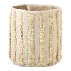 Conjunto De 2 Cestas De Algodón Beige Almacenaje Ropa Accesorio Boho Kakki - Beige