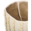 Conjunto De 2 Cestas De Algodón Beige Almacenaje Ropa Accesorio Boho Kakki - Beige