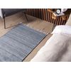 Alfombra Gris 80 X 150 Cm Pet Reciclado Flecos Interior Exterior Malhia - Gris