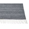 Alfombra Gris 80 X 150 Cm Pet Reciclado Flecos Interior Exterior Malhia - Gris