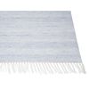 Alfombra Azul Claro 80 X 150 Cm Pet Reciclado Flecos Interior Exterior Malhia - Azul