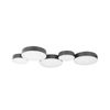 Lámpara De Techo Led De Metal Negro 5 Luces Moderno Glamour Decoración Luga - Negro