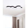 Lámpara De Techo Led De Metal Negro 5 Luces Moderno Glamour Decoración Luga - Negro