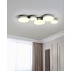 Lámpara De Techo Led De Metal Plateado 5 Luces Moderno Glamour Decoración Luga - Plateado