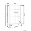 Vitrina De Metal Negro 90 X 35 Cm Vidrio Armario Expositor 2 Puertas Oficina Nash - Negro