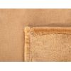 Manta Beige Arena 150 X 200 Cm Poliéster Colcha Cubrecama Suave Moderno Bayburt - Beige