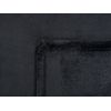 Manta Negra 150 X 200 Cm Poliéster Colcha Cubrecama Suave Moderno Bayburt - Negro