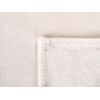 Manta Blanco Crema 150 X 200 Cm Poliéster Colcha Cubrecama Suave Moderno Bayburt - Blanco