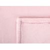 Manta Rosa 200 X 220 Cm Poliéster Colcha Cubrecama Suave Moderno Bayburt - Rosa