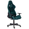 Silla De Oficina De Poliéster Verde Oscuro Negro Gaming Altura Regulable Warrior - Verde