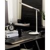 Lámpara De Mesa Led De Metal Blanco 36 Cm Interruptor Táctil Oficina Estudio Draco - Blanco