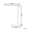 Lámpara De Mesa Led De Metal Blanco 36 Cm Interruptor Táctil Oficina Estudio Draco - Blanco