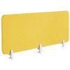 Panel Separador Amarillo Mostaza 180 X 40 Cm Poliéster Pet Pantalla Acústica Oficina Wally - Amarillo