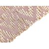 Alfombra De Algodón Rosa Beige 80 X 150 Cm Yute Patrón Geométrico Retro Gerze - Rosa