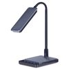 Lámpara De Oficina Led Negra 38 Cm Sintético Brazo Ajustable Regulador Centaurus - Negro