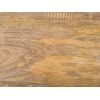 Mesa Auxiliar De Madera De Mango Clara Dorado 30 Cm Metal Forma Geométrica Waihi - Madera Clara