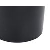 Mesa Auxiliar De Metal Negro 30 Cm Forma Geométrica Tallado Moderno Selwyn - Negro