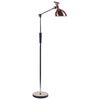 Lámpara De Pie Led Cobrizo Negro Plateado 169 Cm Sintético Regulable Andromeda - Cobrizo