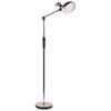 Lámpara De Pie Led Cobrizo Negro Plateado 169 Cm Sintético Regulable Andromeda - Cobrizo