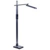 Lámpara De Pie Led Gris Oscuro Negro 144 Cm Sintético Altura Regulable Aquarius - Gris