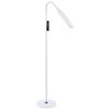 Lámpara De Pie Led Blanca 160 Cm Con Panel De Control Material Sintético Altura Regulable Aries - Blanco