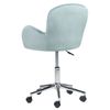 Silla De Oficina De Terciopelo Verde Menta Altura Ajustable Giratorio Priddy - Verde