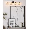 Conjunto De 4 Lámparas De Pared De Metal Negro Pantalla Jaula Brazos Erma - Negro