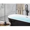 Bañera De Acrílico Negro Plateado Blanco 170 Cm Sanitario Independiente Havana - Negro