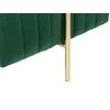 Reposapiés De Terciopelo Verde Oscuro Dorado 45 X 45 Cm Puf Glamour Dayton - Verde