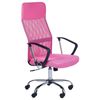 Silla De Oficina Reclinable De Malla Rosa Negro Plateado Giratoria Ajustable Design - Rosa