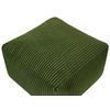 Puf De Pana Verde Oscuro 50 X 30 Cm Bolas Eps Reposapiés Relleno Sólido Mukki - Verde