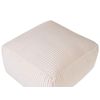 Puf De Pana Beige 50 X 30 Cm Bolas Eps Reposapiés Relleno Sólido Mukki - Beige