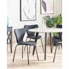 Conjunto De 2 Sillas De Comedor De Terciopelo Negro Sin Reposabrazos Boonville - Negro