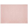 Alfombra Rosa 160 X 230 Cm Poliéster Piel Sintética Conejo Reja Pelo Largo Gharo - Rosa