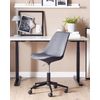 Silla De Oficina Gris Grafito Negro Poliéster Giratorio Acolchado Escritorio Dakota Ii - Gris