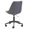 Silla De Oficina Gris Grafito Negro Poliéster Giratorio Acolchado Escritorio Dakota Ii - Gris