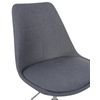 Silla De Oficina Gris Grafito Negro Poliéster Giratorio Acolchado Escritorio Dakota Ii - Gris