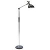 Lámpara De Pie Led Plateado Negro 169 Cm Sintético Regulable Andromeda - Plateado